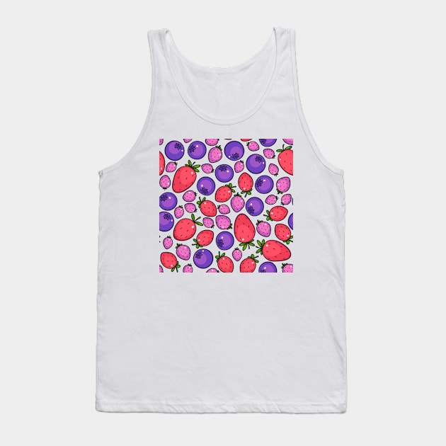 Extra fresh berries summer pattern Tank Top by 2dsandy